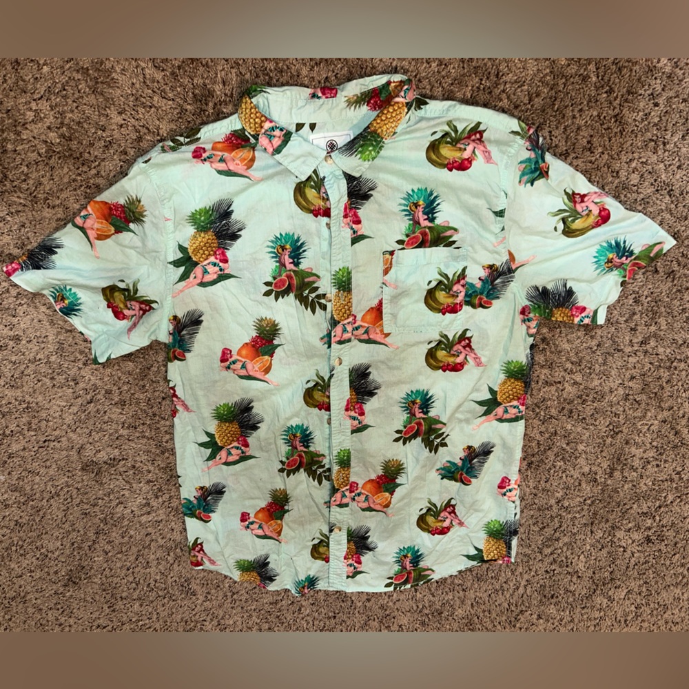 Men’s xl button down hula shirt